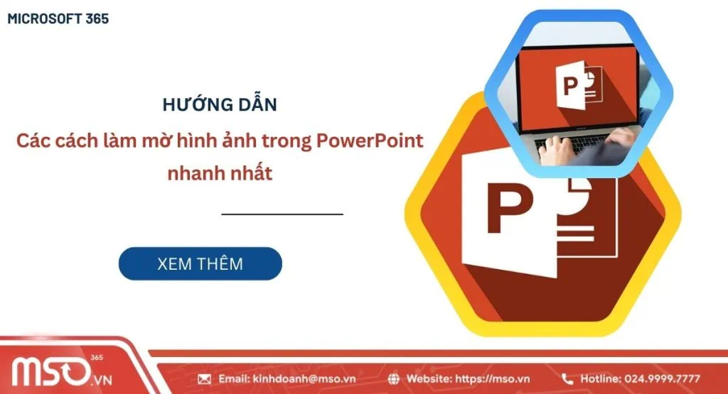 cách làm mờ hình ảnh trong powerpoint