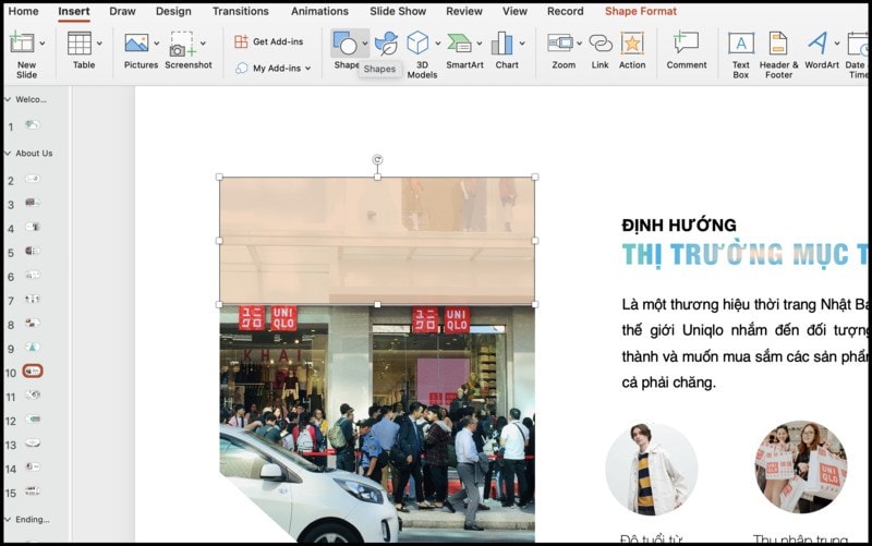 Cách làm mờ hình ảnh trong PowerPoint với một phần