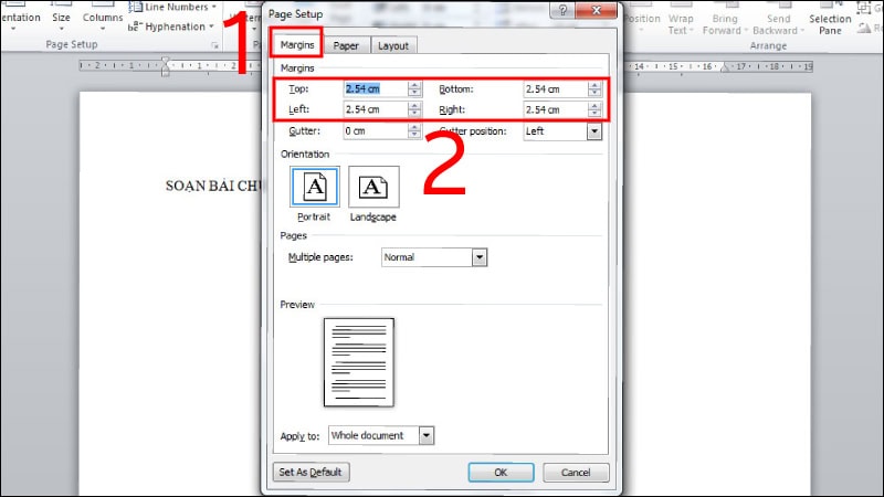 Hướng dẫn cách căn lề văn bản trong Word 2010 và 2007