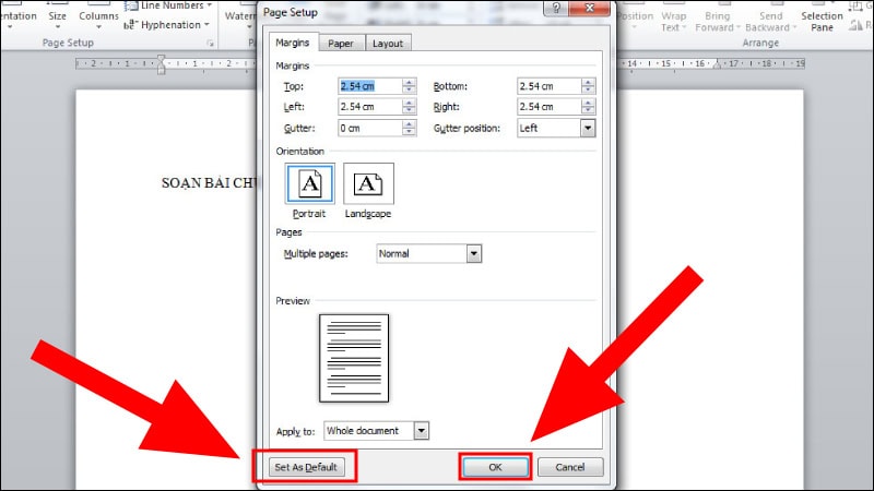 Hướng dẫn cách căn lề văn bản trong Word 2010 và 2007