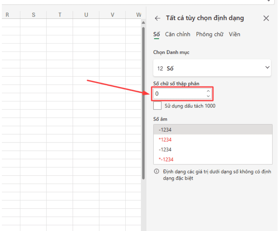Làm tròn đến hàng nghìn trong Excel không dùng hàm