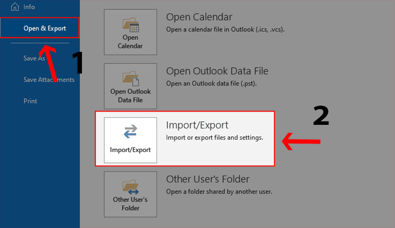 Xuất và sao lưu email Outlook từ OST sang tệp PST