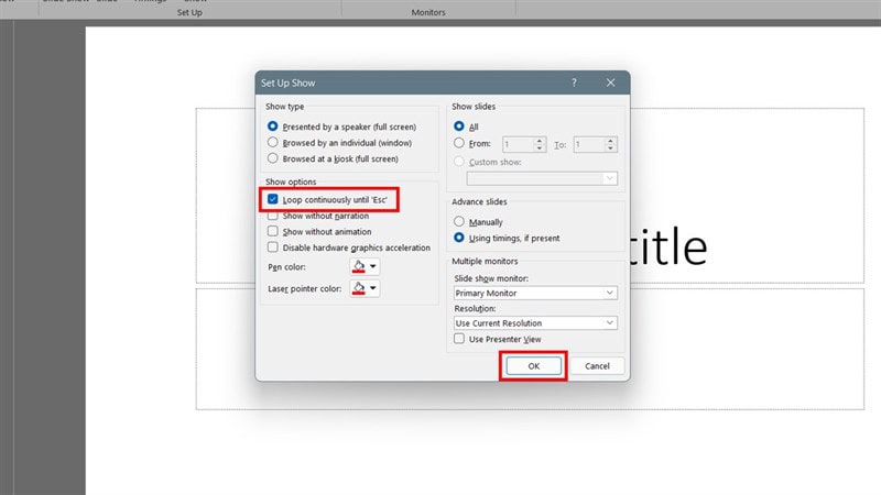 Cách lặp lại slide trong Microsoft PowerPoint