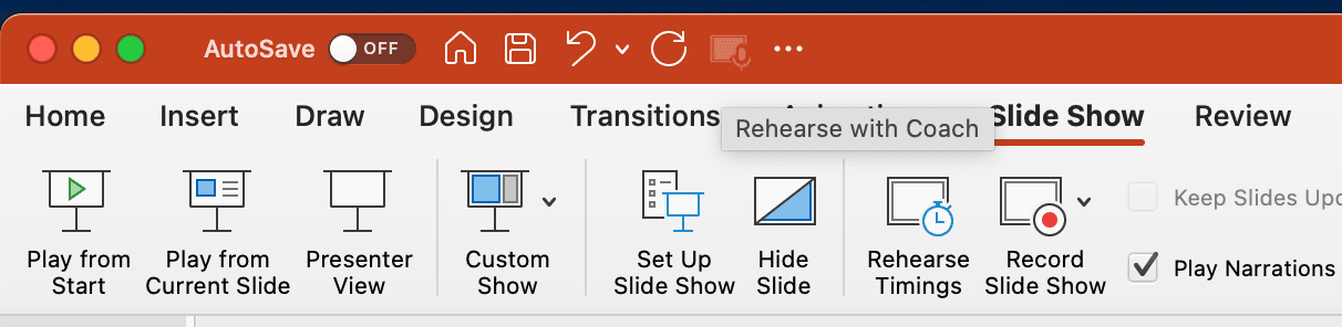 Cách trình chiếu slide có note trên macOS