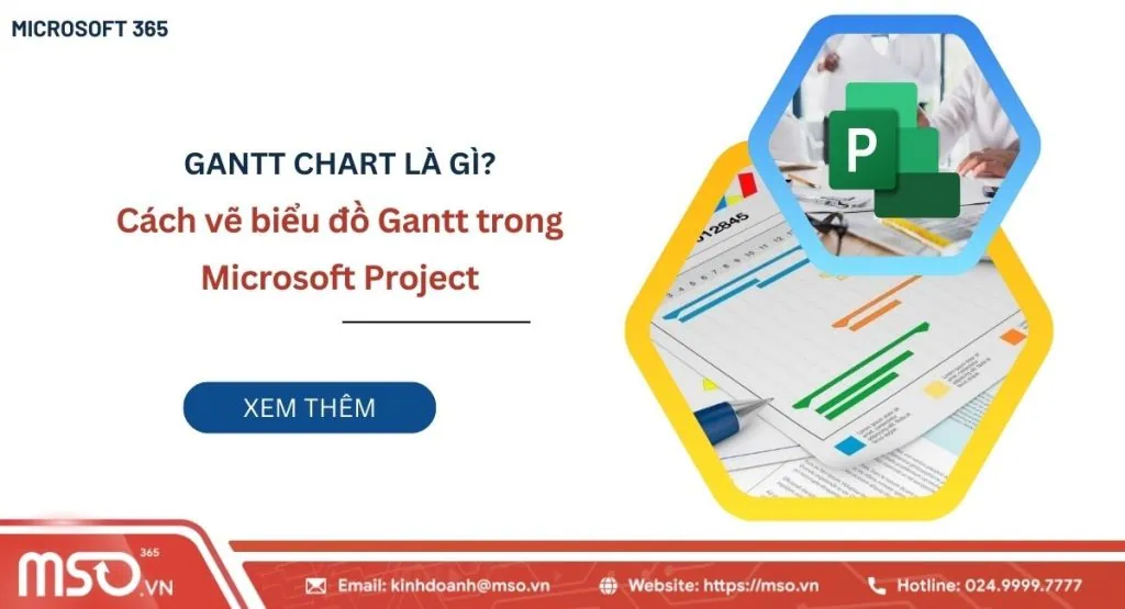 Cách vẽ biểu đồ Gantt trong Microsoft Project