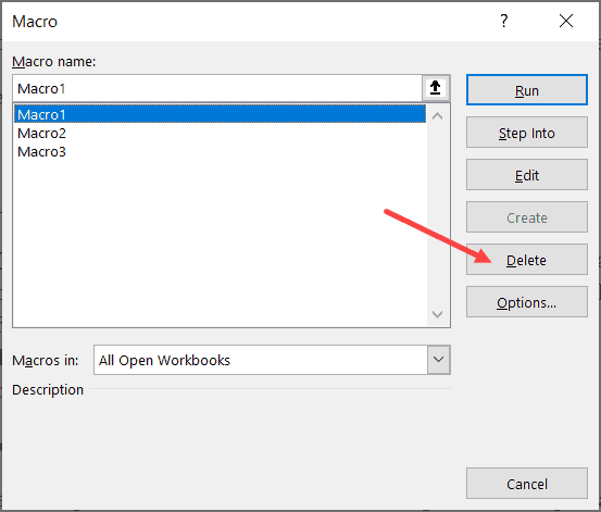 Cách xóa bỏ Macro trong Excel