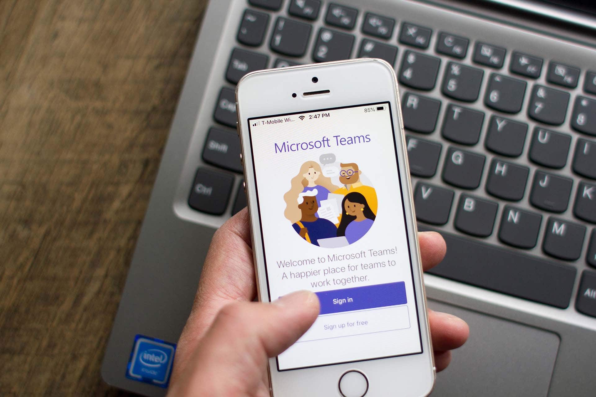 Dấu hiệu của lỗi không vào được Microsoft Team trên điện thoại