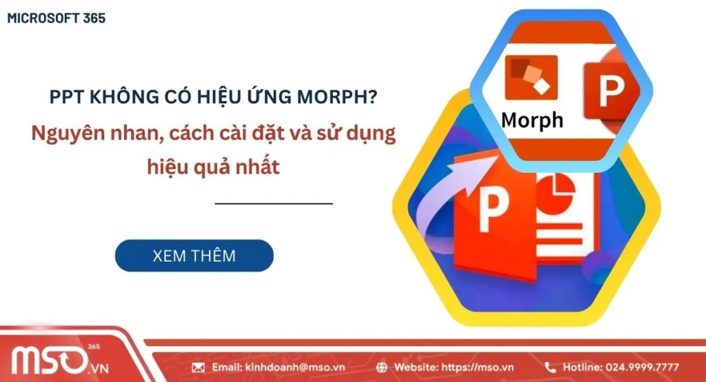 PPT không có hiệu ứng Morph