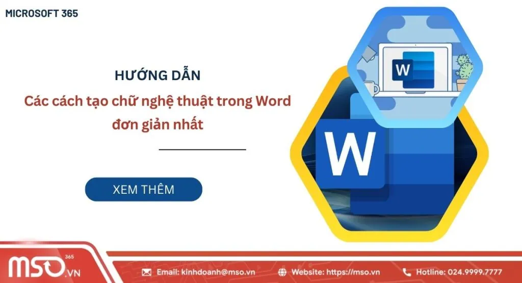 tạo chữ nghệ thuật trong word