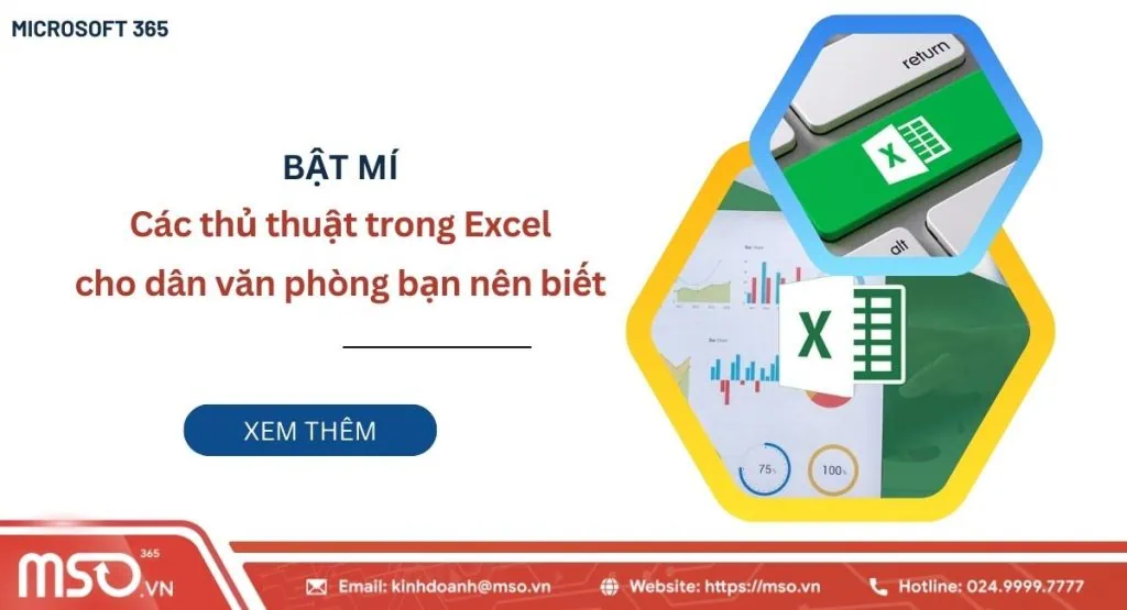 Các thủ thuật trong Excel