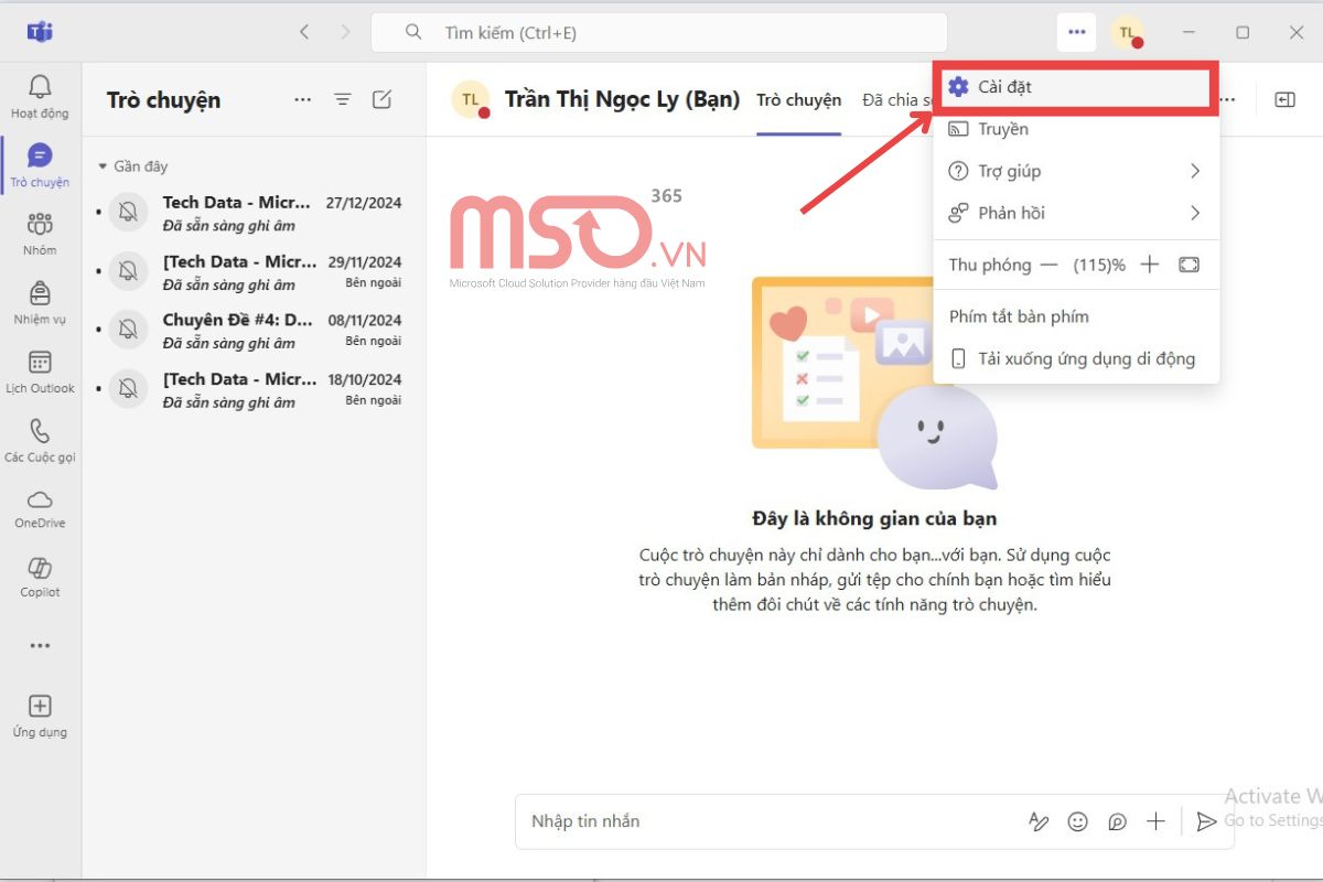 Cách mở tính năng Breakouts Room trên Microsoft Teams