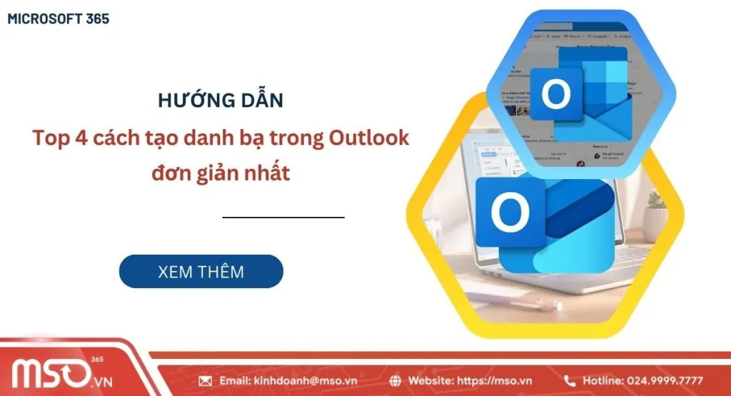 Cách tạo danh bạ trong Outlook