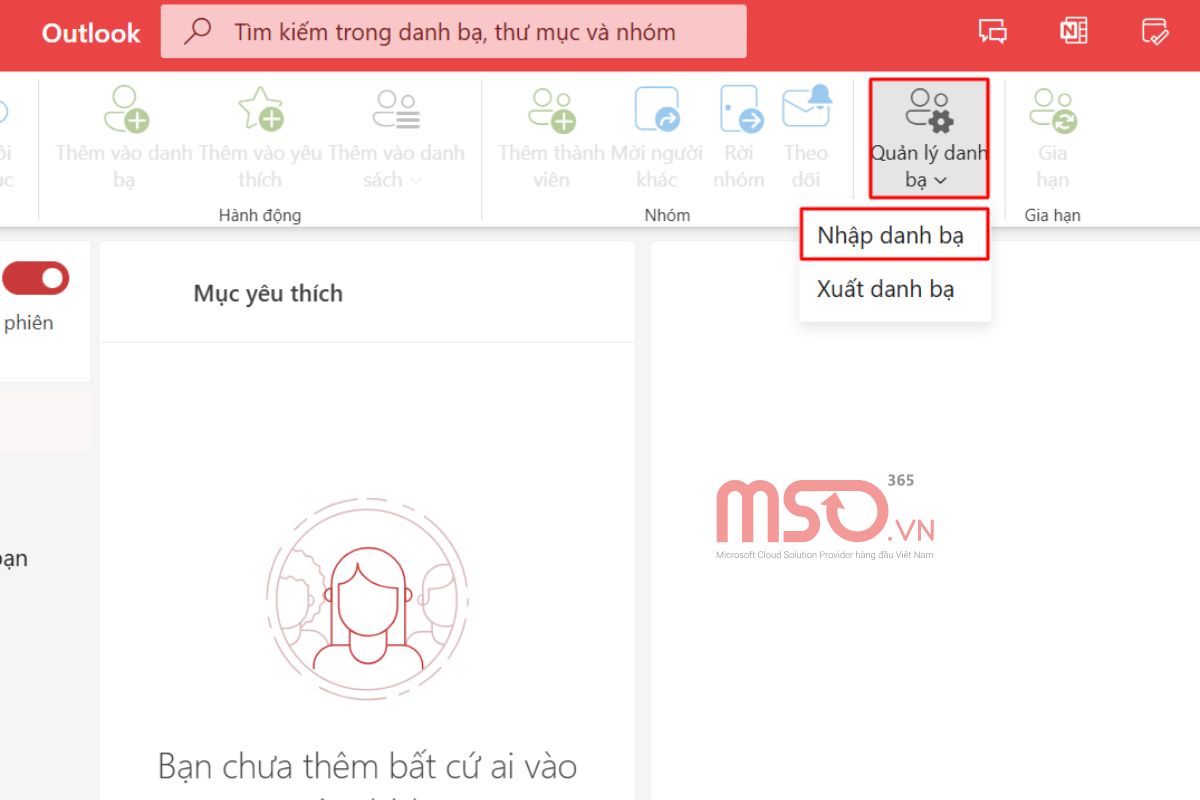 Cách tạo danh bạ trong Outlook bằng cách import file CSV, Excel