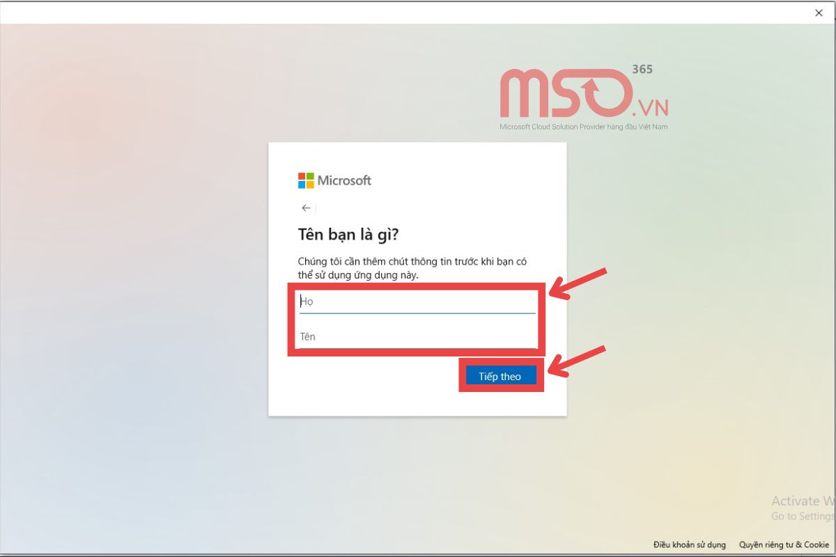 Cách đăng ký tài khoản Microsoft bằng Gmail trên máy tính