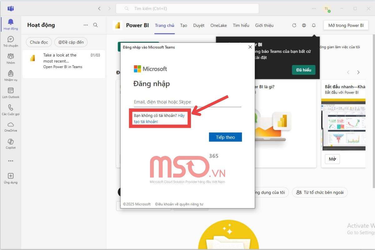 Cách đăng ký tài khoản Microsoft bằng số điện thoại