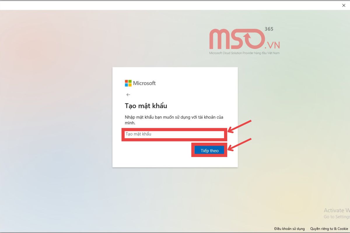 Cách đăng ký tài khoản Microsoft bằng số điện thoại