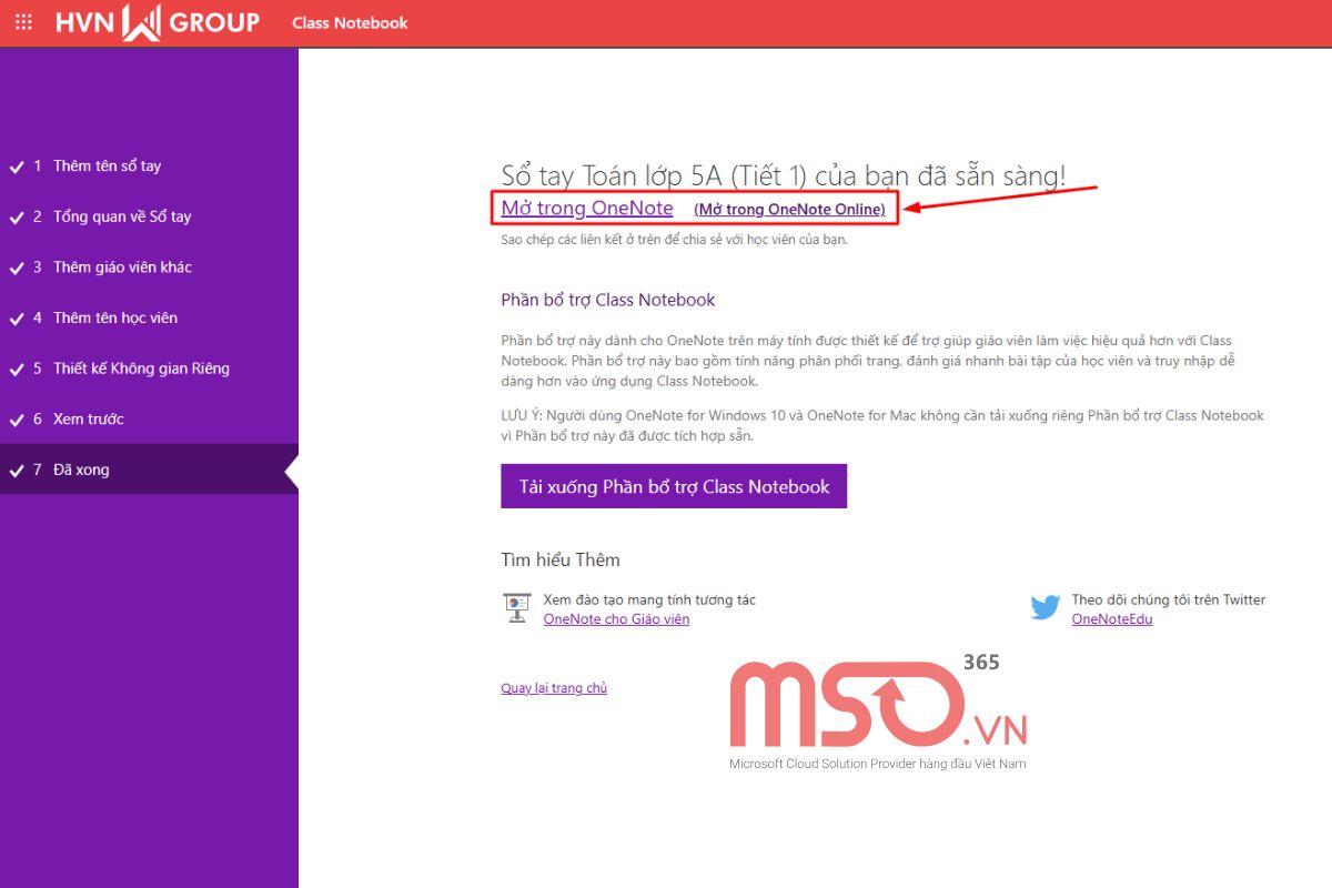 Hướng dẫn cách sử dụng OneNote Class Notebook chi tiết