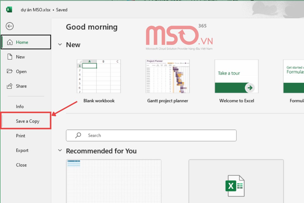 Cách thay đổi tên Workbook trong Excel