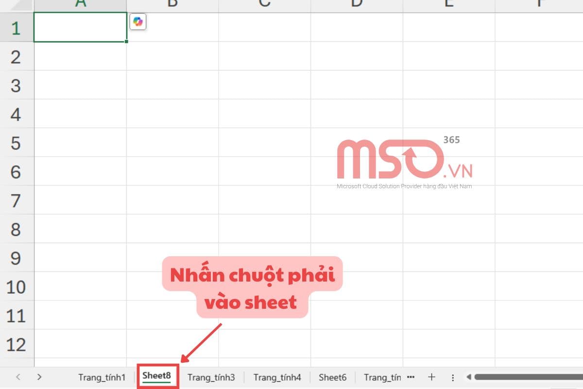 Hướng dẫn làm việc và quản lý Sheet Excel hiệu quả nhất