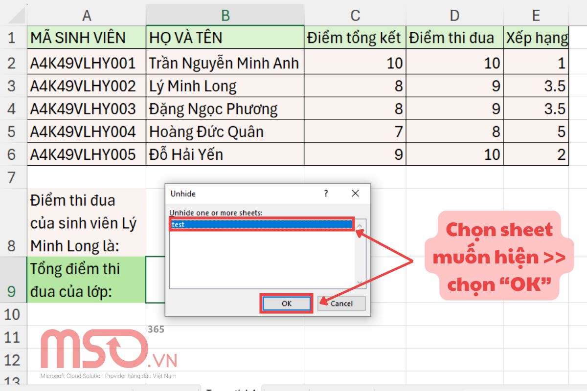 Hướng dẫn làm việc và quản lý Sheet Excel hiệu quả nhất
