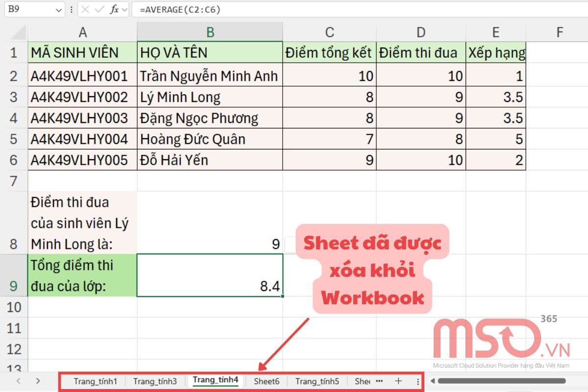 Hướng dẫn làm việc và quản lý Sheet Excel hiệu quả nhất