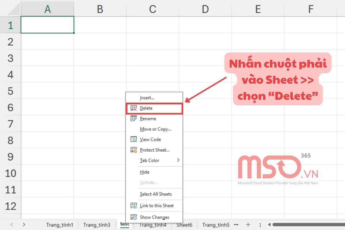 Hướng dẫn làm việc và quản lý Sheet Excel hiệu quả nhất