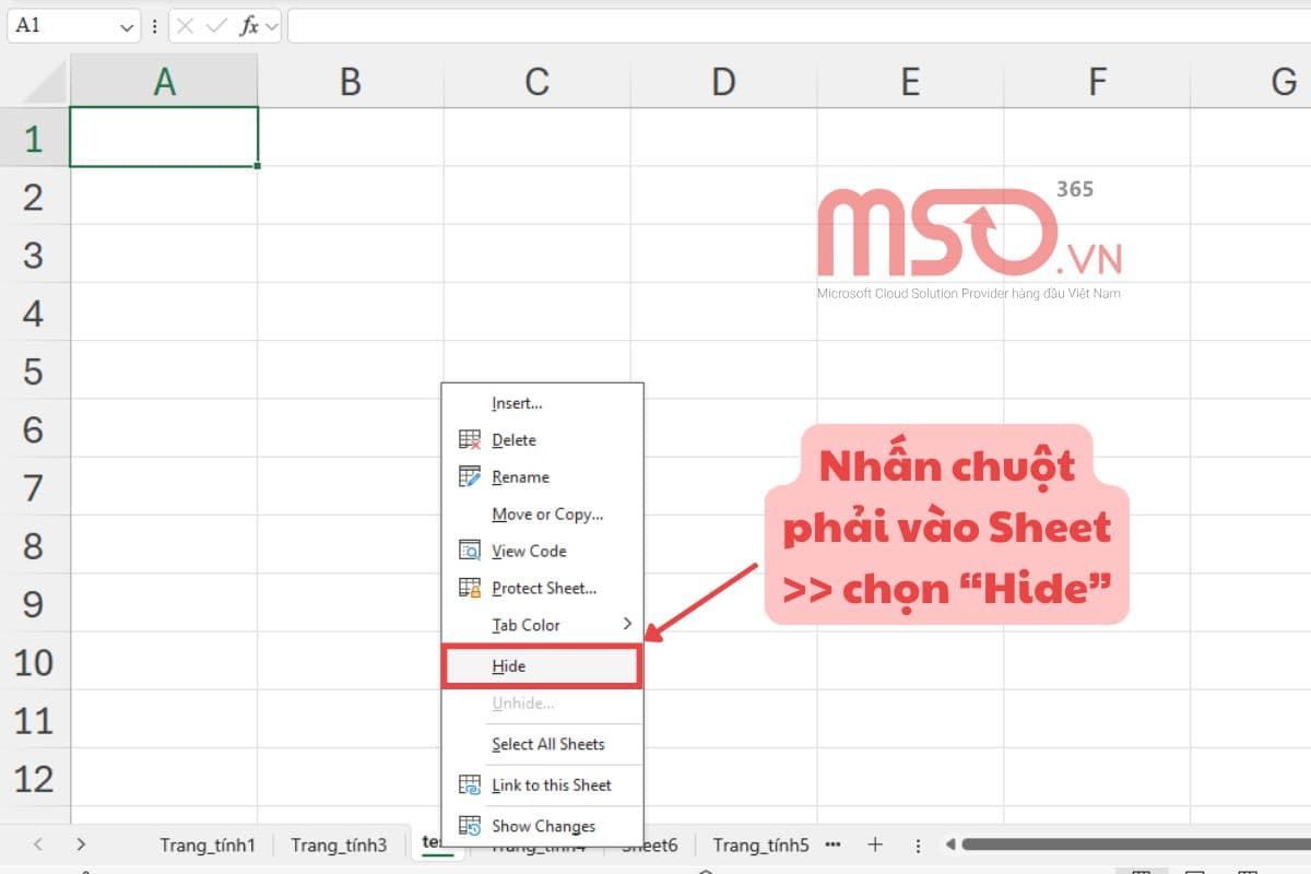 Hướng dẫn làm việc và quản lý Sheet Excel hiệu quả nhất