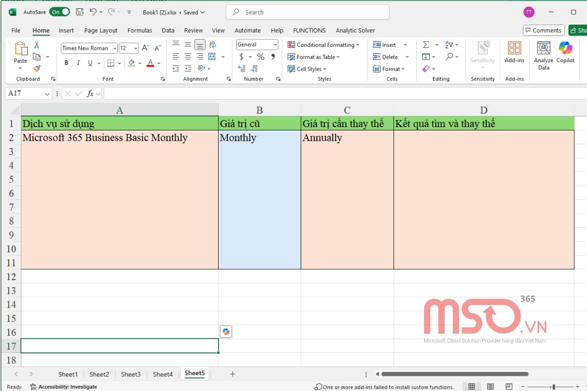 Cách sử dụng hàm Find and Replace trong Excel để tìm và thay thế ký tự