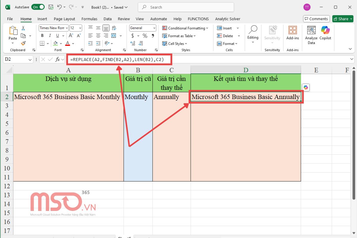 Cách sử dụng hàm Find and Replace trong Excel để tìm và thay thế ký tự