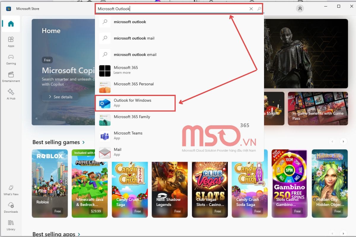 Cách tải Outlook về máy tính Windows