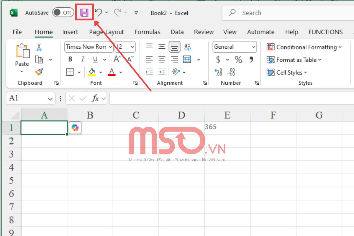 Cách tạo Workbook trong Excel