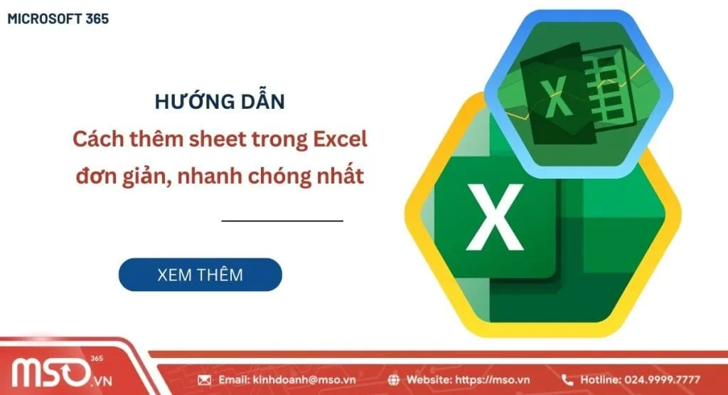 Cách thêm Sheet trong Excel