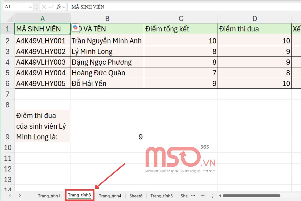 Cách thêm sheet trong Excel bằng lệnh Insert