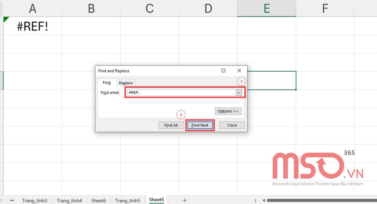 Cách tìm lỗi REF trong Excel nhanh nhất
