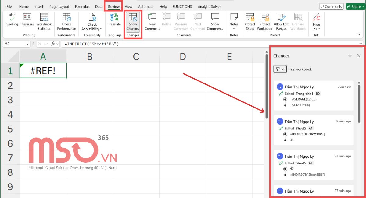 Cách tìm lỗi REF trong Excel nhanh nhất