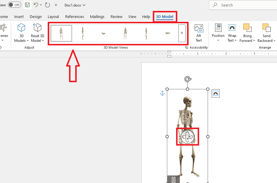 Cách chèn mô hình 3D (3D Models) sinh động