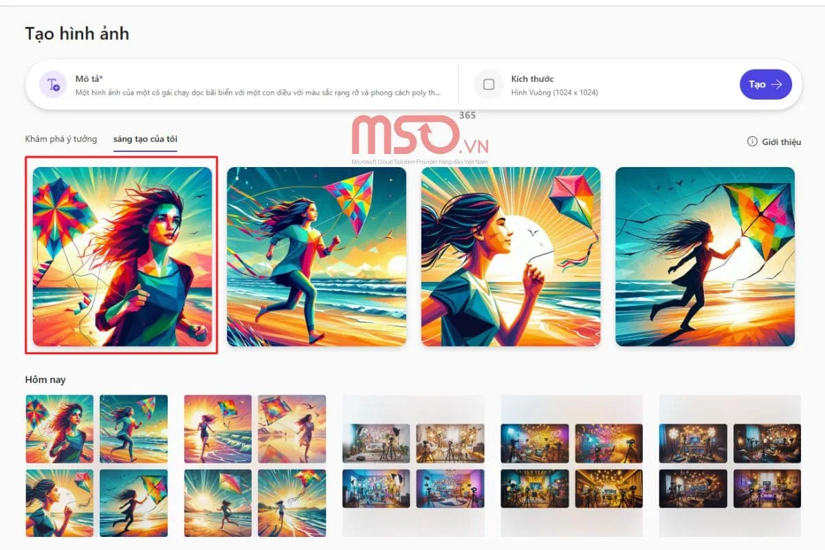 Cách thiết kế hình ảnh từ mẫu trong Microsoft Designer