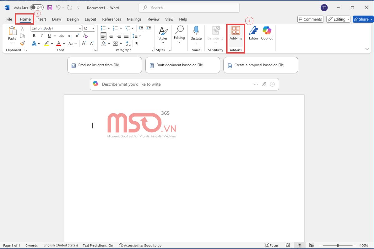 Hướng dẫn cách tìm MS Office Plugins Add on và cài đặt