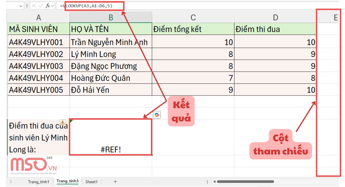 Nguyên nhân và cách sửa lỗi #REF trong Excel hiệu quả nhất