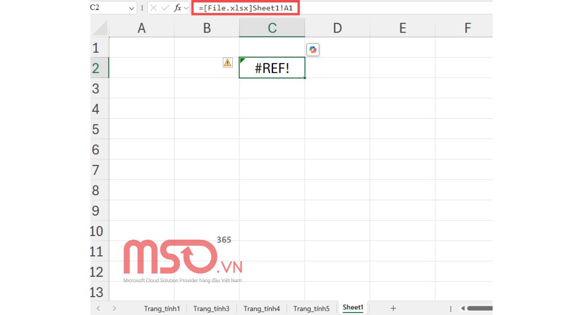 Nguyên nhân và cách sửa lỗi #REF trong Excel hiệu quả nhất