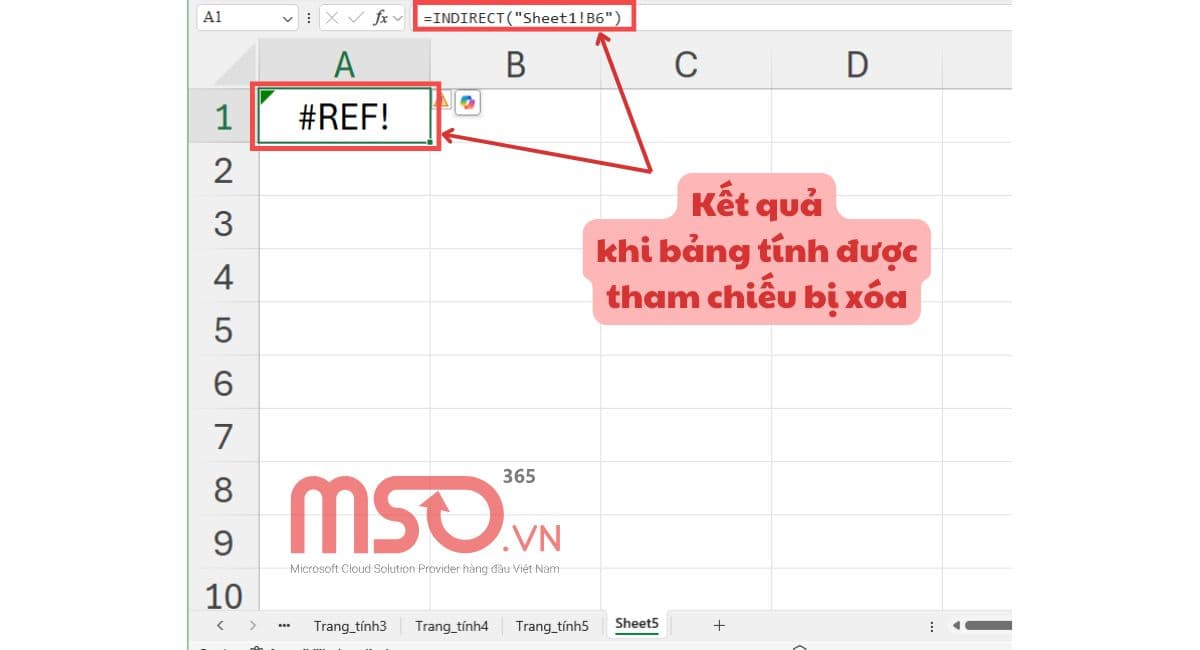 Nguyên nhân và cách sửa lỗi #REF trong Excel hiệu quả nhất