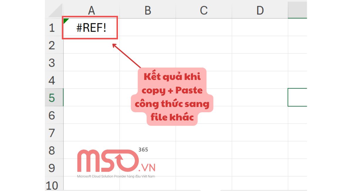 Nguyên nhân và cách sửa lỗi #REF trong Excel hiệu quả nhất