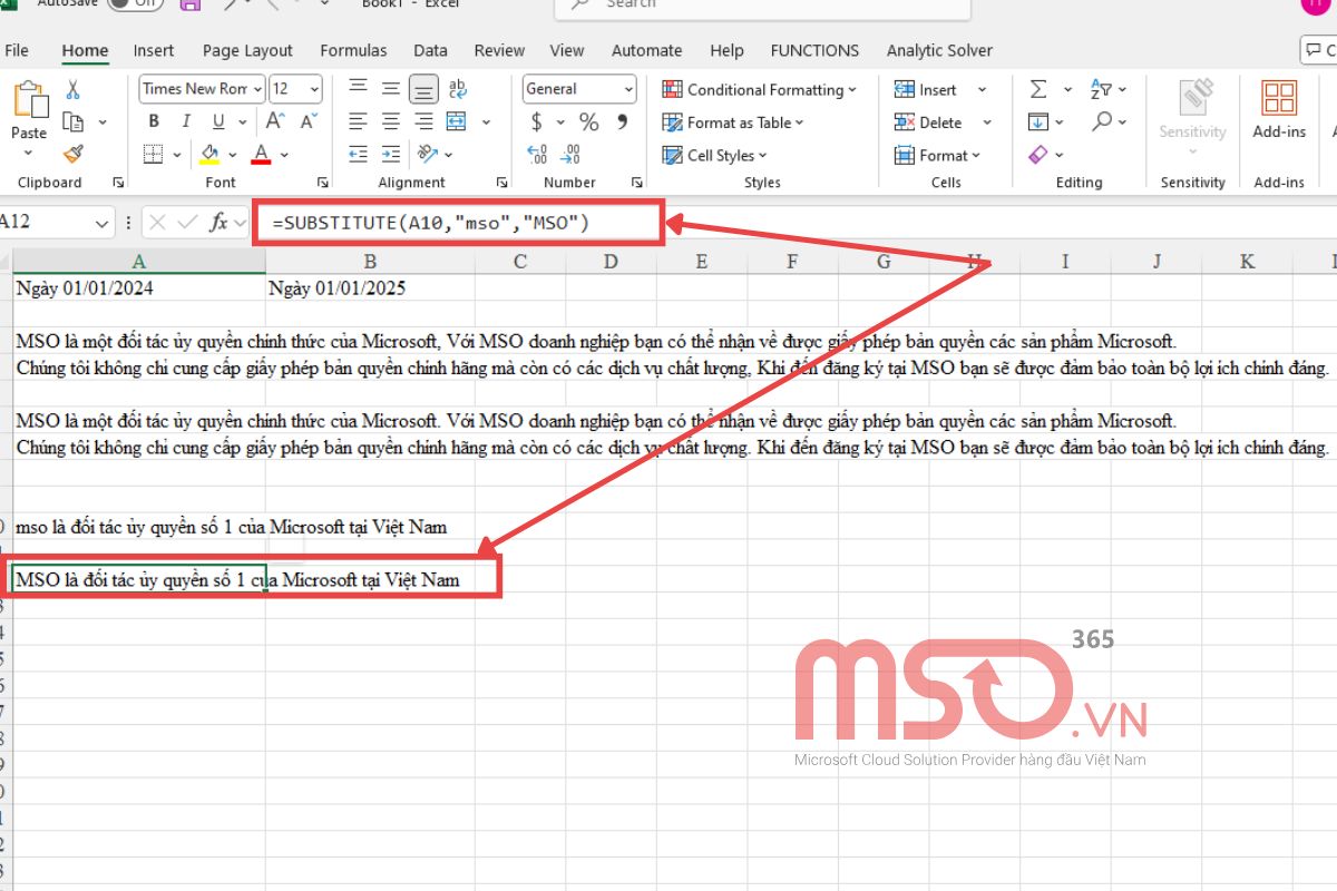 Các trường hợp sử dụng hàm thay thế trong Excel và ví dụ cụ thể