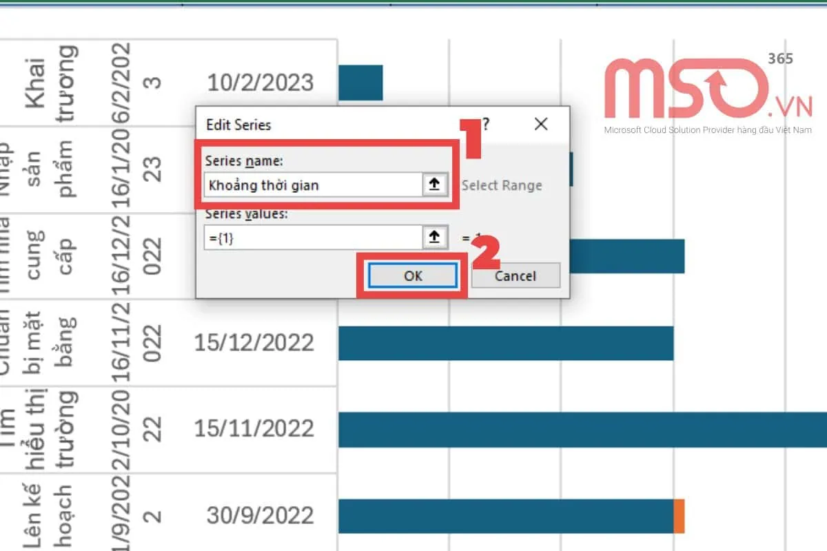 Gợi ý cách vẽ biểu đồ Gantt chart Excel đơn giản nhất