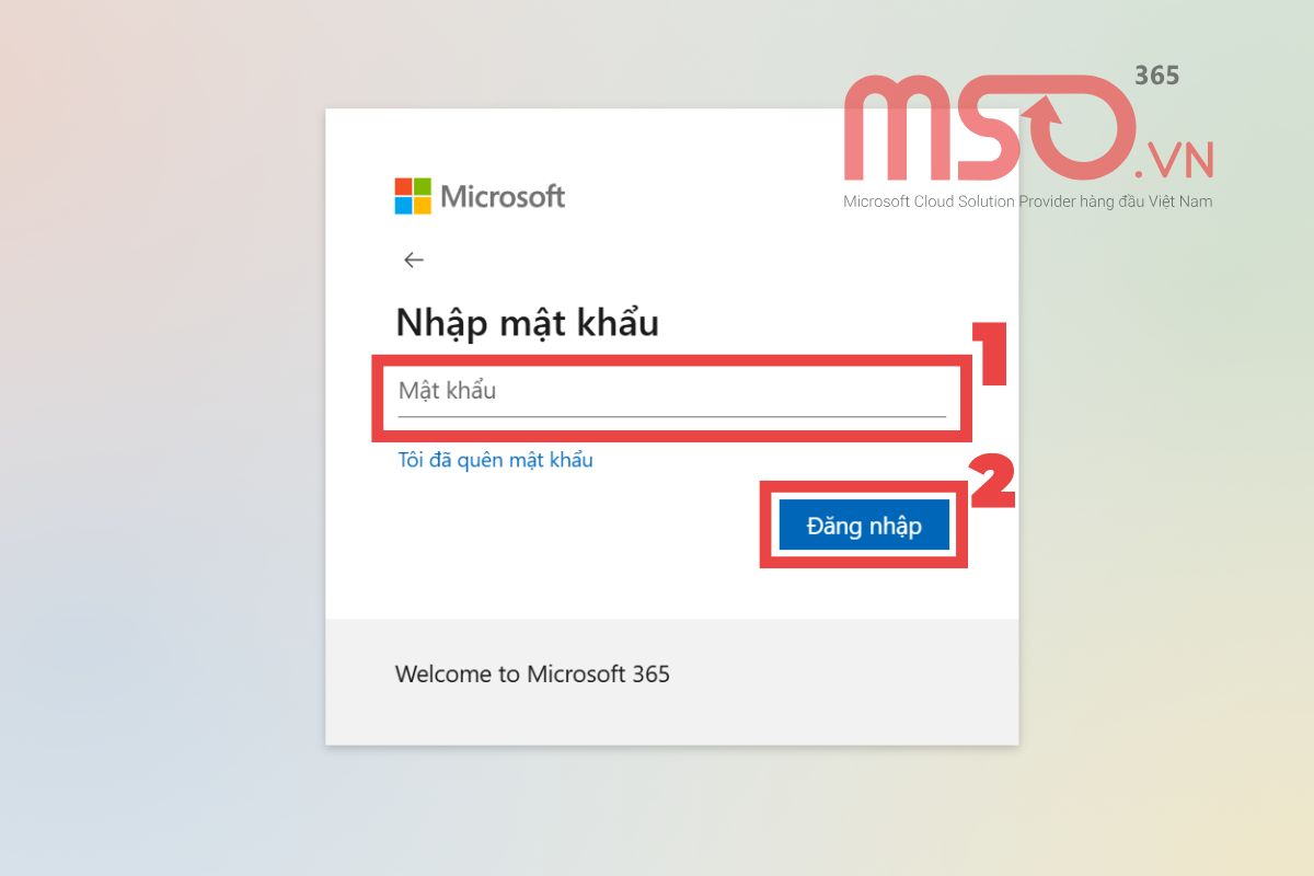 Các bước đăng nhập Team trên web online