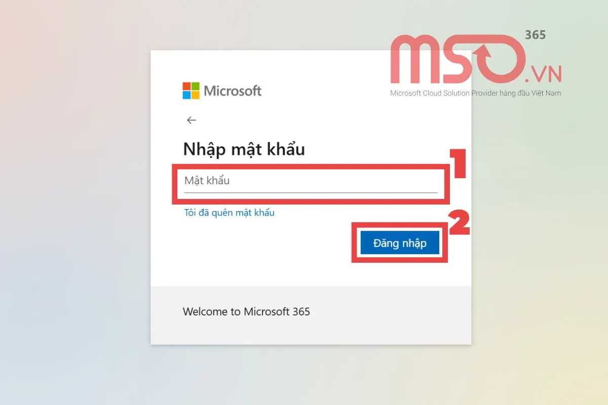 Các bước đăng nhập Team trên web online