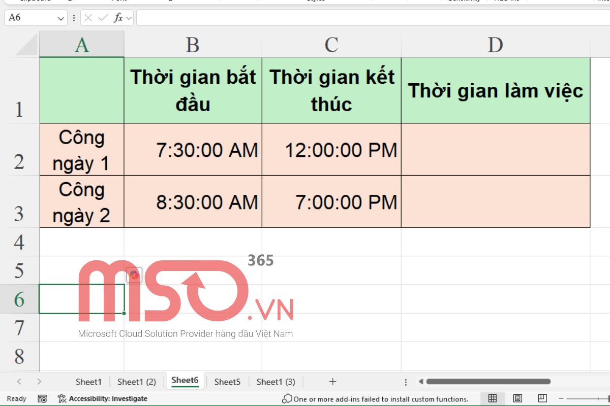 Cách dùng hàm trừ giờ trong Excel - Hàm TEXT