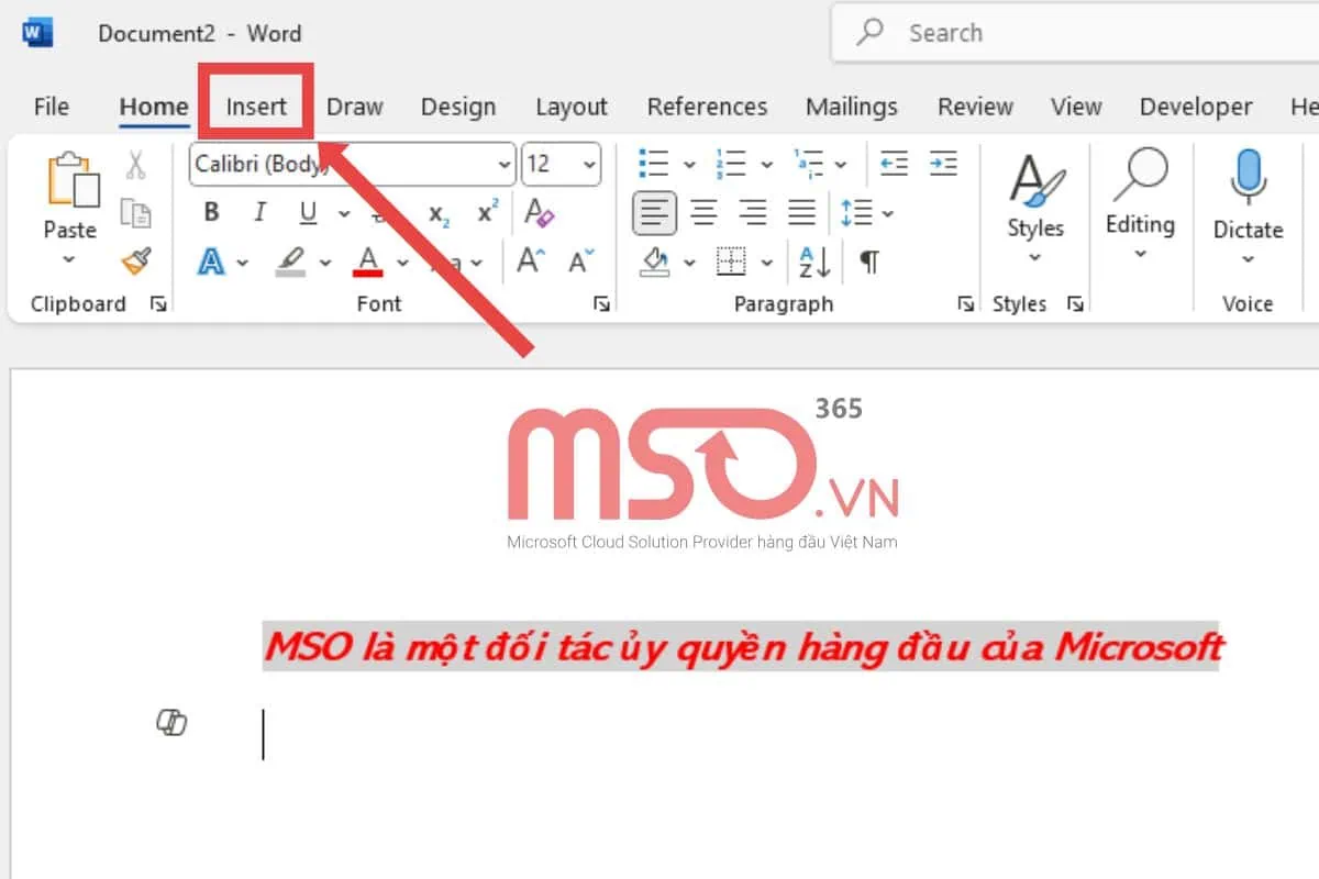 Thêm các đồ họa trực quan vào MS Word Document