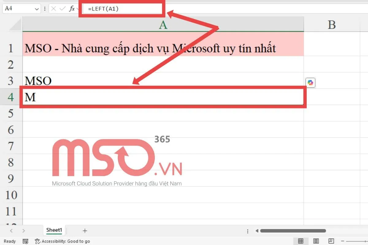 Công thức hàm LEFT trong Excel là gì? Ví dụ cụ thể
