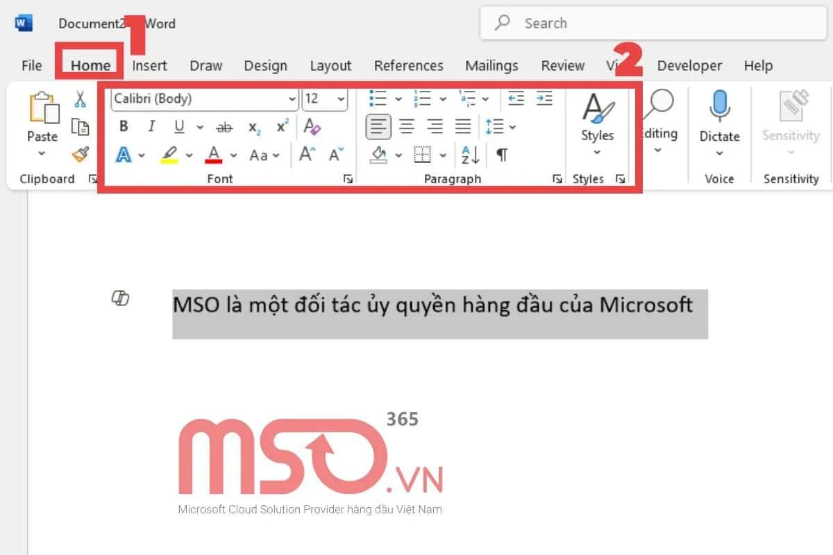 Thêm và áp dụng định dạng văn bản trong tài liệu Word